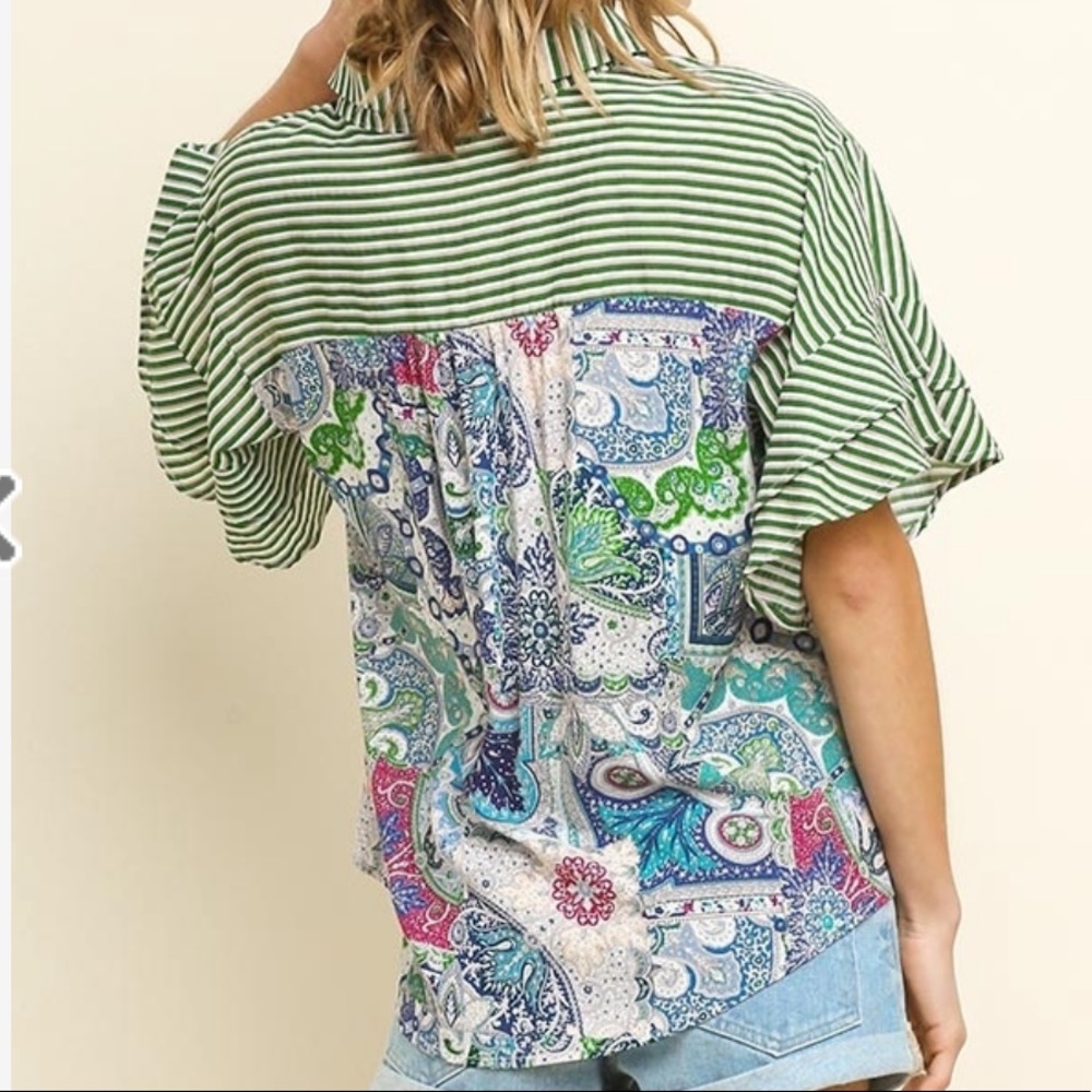 Umgee Layered Multi-Print Top
